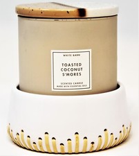 Bath & Body Works Candle Holder Base White Ceramic Lace Minimalist Classic Style Candle Holder price