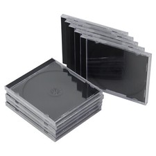 10x Single Disc STANDARD CD Jewel Black Case Lots DVD packing Organizer CD / DVD Accessories price