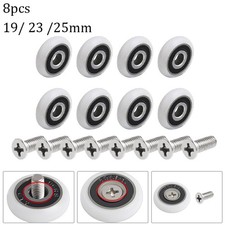 Shower Door Rollers Replacement & 8*Screws 19/23/25mm 8Pcs Shower Cabins Shower Cabin price