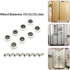 Shower Door Rollers Replacement 19/23/25mm 8Pcs Baths Parts Shower Cabins Shower Cabin price
