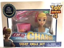 NEW Toy Story 4 BO PEEP 3pc Smile Care Set Toothbrush Toothbrush Holder and Cup Bathroom Care Accessories price