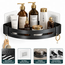 Bathroom Corner Shelf, Aluminum Shower Caddy Wall Mounted Shampoo Organizer Rack Bathroom Shelf price