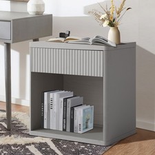 Fluted Night Stand, Nightstands with Drawer Storage, Modern Bed Side End Table Nightstand price