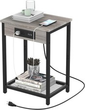 Modern Nightstand w/Charging Station Bedside Table End Table Bedroom Office Nightstand price