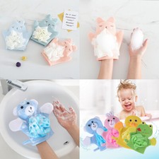 US 3-5 Pack Baby Kids Bath Lily Shower Gloves Sponge Hand Puppet Bath Wash Mitt Baby Bath Sponge price