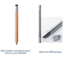 MUJI Wooden Mechanical Pencil with 2mm lead Made in Japan Wooden Pencil price