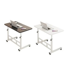 Rolling Laptop Desk Adjustable Height Computer Table Stand up Office Workstation Office Computer Desk price