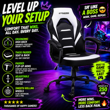 NEW GTRACING Gaming Chair – Black/White Office Computer Desk Chair Office Computer Desk price