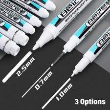 White ink Paint Marker Pen Waterproof Bike Car Tyre Tire Marker Permanent 0.7 Marker Pen price