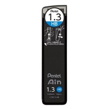 Pentel Ain Mechanical Pencil Lead 1.3 mm HB,10 pieces.,C2813-HB Pencil Lead (Thin) price