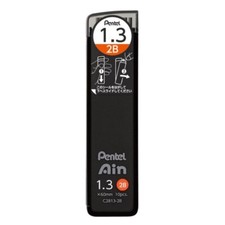 Pentel Ain Mechanical Pencil Lead 1.3 mm 2B,10 pieces.,C2813-2B Pencil Lead (Thin) price