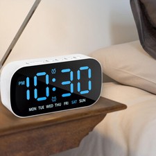 Digital Alarm Clock with 5-Level Brightness & Auto-Dim Night Mode for Bedroom Alarm Clocks & Radios price
