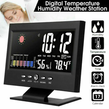 LED Digital Alarm Clock Snooze Calendar Thermometer Hygrometer Weather Display Alarm Clocks & Radios price