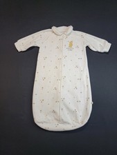 Disney Classic Winnie The Pooh Baby Sleep Sack Gown 0-6 Months White Zip... Baby Sleep Sack price