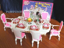 My Fancy Life Barbie Size Dollhouse Furniture Grand Dining Room Play Set Dining Room Set / Set price