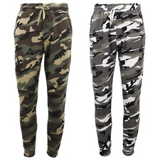 Men's Fleece Track Pants Military Camouflage Tactical Gym Trousers w Cuffed Hem Men's Pants price