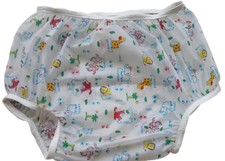 Incontinent Jungle Friends PEVA plastic pants in Adult Sizes - Extremely Crinkly Baby Pants price