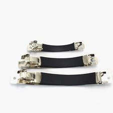 5 Silver Metal French Style Clip Barrette Hair Clips Rubber Cover 60mm-100mm Toka, Taç & Saç Bandı price