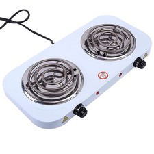 Portable Kitchen Electric Double Burner Hot Plate Cooktop Cooking Stove 2000W Ocaklar price