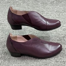 Spring Step Shooties Women Size 37 Burgundy Leather Low Heel Slip On Ankle Boots Kadın Botları price