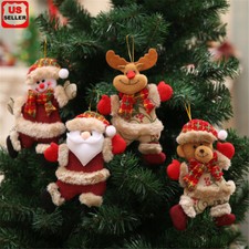 4Pcs Christmas Ornaments Gift Santa Claus Snowman Tree Toy Doll Hang Decorations Yılbaşı Süs ve Aksesuarları price