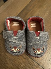 Tom’s Tiny Crib Shoes Size 3 Alpargata Raccoon Brown Unisex Çocuk İlk Adım & Yürüme Ayakkabısı price