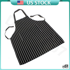 Adjustable Chef Apron with Two Pockets Striped Kitchen Bib For Men and Women Mutfak Önlüğü price