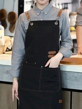 HEAVY DUTY Canvas Kitchen Chef Cooking Apron Cross-Back Adjustable Bib Work BBQ Mutfak Önlüğü price