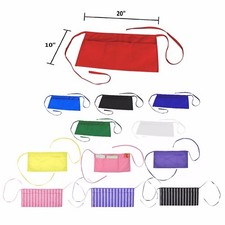 Waist Aprons Commercial Restaurant Home Bib Spun Poly Cotton Kitchen (3 Pockets) Mutfak Önlüğü price