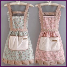 1 Piece For Women's Floral Home Apron With Pocket, Adjustable Apron For Kitchen, Mutfak Önlüğü price