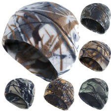 Camo Winter Polar Fleece Warm Skull Cap Windproof Beanie Hat Thick Watch Cap US Bere & Kep (Outdoor) price