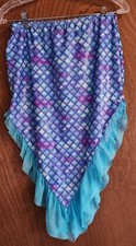 Wonder Nation Girls Mermaid Swimsuit Tail Coverup Size XL 14-16 Purple Scallop Kız Çocuk Plaj Giyimi price