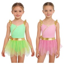 Girls Swimsuit Overlay Leotard Swimwear Bodysuit Vacations Summer Mesh Costume Kız Çocuk Plaj Giyimi price