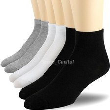 For Mens Womens Ankle Low Cut Quarter Cotton Athletic Sports Running Socks 9-13 Erkek Çorabı price
