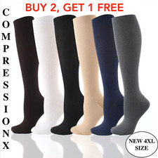 Compression Socks Stockings Mens and Womens Knee High Medical Relief S-4XL Erkek Çorabı price