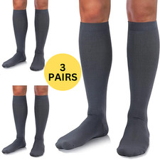 3 Pairs Medical Compression Socks for Women and Men 20-30 mmHg Knee High Socks Diz Altı Çorap / Pantolon Çorabı price