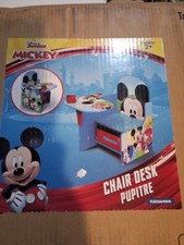 Mickey Mouse Kids Chair Desk w/ Storage Bin Toddler Table Delta Children Çocuk Çalışma Masası price
