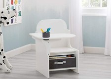 Kids Desk Arts Crafts Seat Toddler Coloring Home School Children Learning White Çocuk Çalışma Masası price