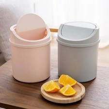 Mini Desktop Trash Can Swing Lid Table Garbage Bin Office Pencil Storage Trash Bins price