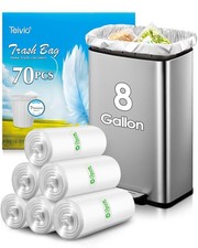 8 Gallon 70 Counts Unscented Medium Trash Bags Fit 7,8,9,10 Gal Garbage Bags by Trash Bins price