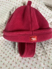 Widgeon Fleece Hat/beanie 0-6 Months Dark Pink Used Bebek Beresi price