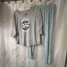 Star Wars Baby Yoda Pajama Set Slumber Sleepwear Cute Galaxy Womens Kadın Pijama price