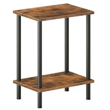 HOOBRO End Table, Small Side Table, Nightstand with 2-Layer Storage Shelves, Orta Sehpa price