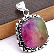 Rainbow Solar Quartz Ethnic Handmade Pendant Jewelry 0.8" P 1373 Swarovski Kolye price