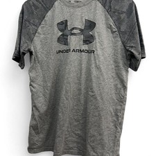 Under Armour Boys Gray Camo Raglan Short Sleeve T-Shirt Size YXL Loose Fit Erkek Çocuk Gömlek price
