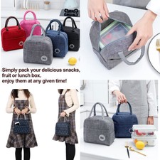 US Portable Insulated Lunch Bag Bento Box Cooler Tote for Kids Adult Men Women Beslenme Çantası price