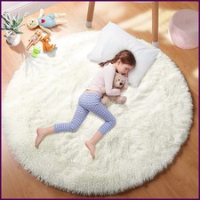 Super Soft Plush Round Rug Mat Fluffy White Carpets For Living Room Home Salon Halısı price