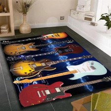 Soulful Guitar Rug Printed 3d Carpet Living Room Bedroom Floor Mat Salon Halısı price