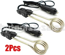 (2) 5" WATER HEATER 12V PORTABLE ELECTRIC IMMERSION ELEMENT BOILER COFFEE WATER Termosifonlar price