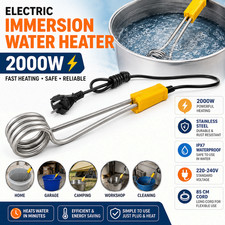 2000W Electric Immersion Water Heater Stainless Steel Portable 220-240V Termosifonlar price